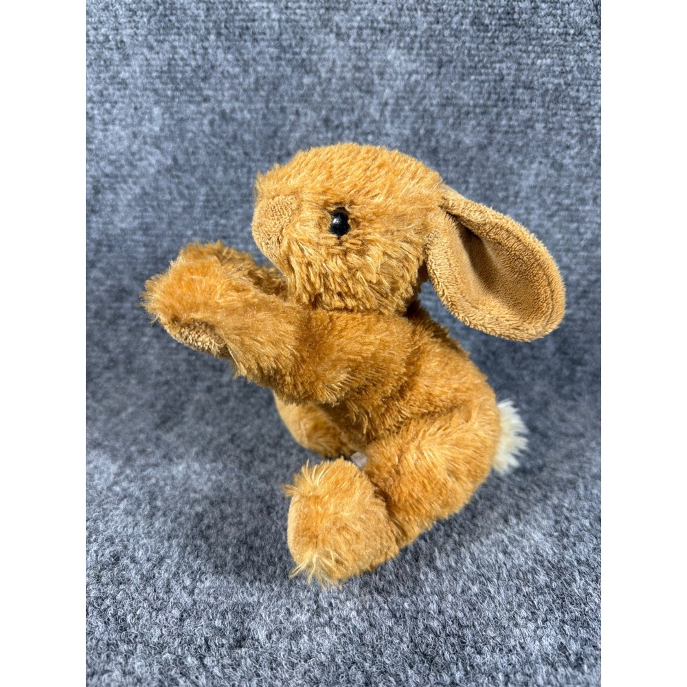 Aurora World Plush Bunny Rabbit Brown Stuffed Animal Pouncing Floppy Ears 7 Inch